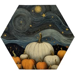 Pumpkin Halloween Wooden Puzzle Hexagon by Ndabl3x