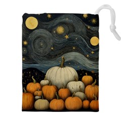 Pumpkin Halloween Drawstring Pouch (4xl) by Ndabl3x