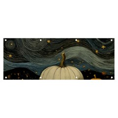 Pumpkin Halloween Banner And Sign 8  X 3  by Ndabl3x