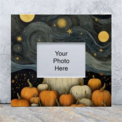 Pumpkin Halloween White Wall Photo Frame 5  X 7  by Ndabl3x