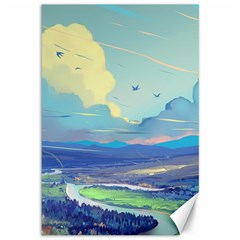 Digital Art Fantasy Landscape Canvas 12  X 18 