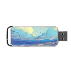 Digital Art Fantasy Landscape Portable Usb Flash (one Side) by uniart180623