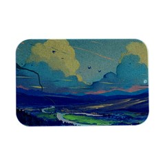 Digital Art Fantasy Landscape Open Lid Metal Box (silver)  