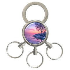 Tree Nature Plant Outdoors Ice Toronto Scenery Snow 3-ring Key Chain by uniart180623