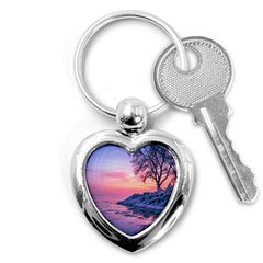 Tree Nature Plant Outdoors Ice Toronto Scenery Snow Key Chain (heart) by uniart180623