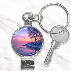 Tree Nature Plant Outdoors Ice Toronto Scenery Snow Nail Clippers Key Chain by uniart180623