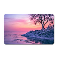 Tree Nature Plant Outdoors Ice Toronto Scenery Snow Magnet (rectangular) by uniart180623