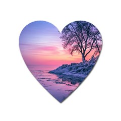 Tree Nature Plant Outdoors Ice Toronto Scenery Snow Heart Magnet by uniart180623