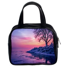 Tree Nature Plant Outdoors Ice Toronto Scenery Snow Classic Handbag (two Sides) by uniart180623