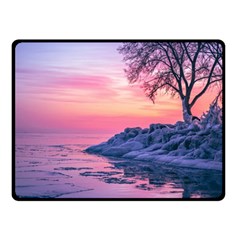 Tree Nature Plant Outdoors Ice Toronto Scenery Snow Fleece Blanket (small) by uniart180623