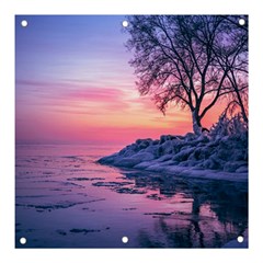 Tree Nature Plant Outdoors Ice Toronto Scenery Snow Banner And Sign 3  X 3  by uniart180623