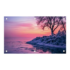 Tree Nature Plant Outdoors Ice Toronto Scenery Snow Banner And Sign 5  X 3  by uniart180623