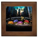 Teenage Mutant Ninja Turtles Leonardo Raphael Michelangelo Donatello Framed Tile Front