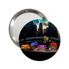 Teenage Mutant Ninja Turtles Leonardo Raphael Michelangelo Donatello 2 25  Handbag Mirrors by Sarkoni