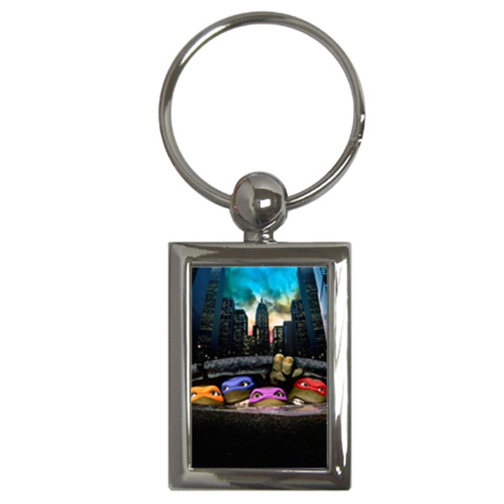 Teenage Mutant Ninja Turtles Leonardo Raphael Michelangelo Donatello Key Chain (Rectangle)