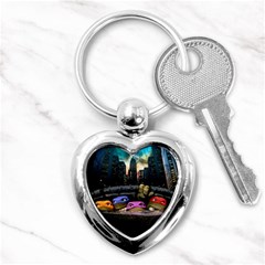 Teenage Mutant Ninja Turtles Leonardo Raphael Michelangelo Donatello Key Chain (heart) by Sarkoni