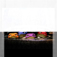 Teenage Mutant Ninja Turtles Leonardo Raphael Michelangelo Donatello Rectangular Jigsaw Puzzl by Sarkoni