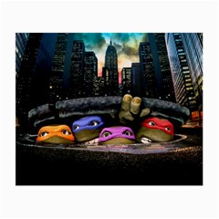 Teenage Mutant Ninja Turtles Leonardo Raphael Michelangelo Donatello Small Glasses Cloth by Sarkoni