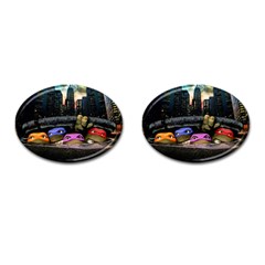 Teenage Mutant Ninja Turtles Leonardo Raphael Michelangelo Donatello Cufflinks (oval) by Sarkoni