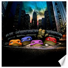 Teenage Mutant Ninja Turtles Leonardo Raphael Michelangelo Donatello Canvas 20  X 20  by Sarkoni