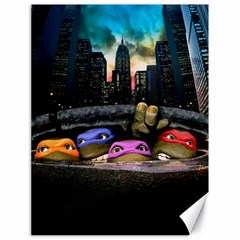 Teenage Mutant Ninja Turtles Leonardo Raphael Michelangelo Donatello Canvas 18  X 24  by Sarkoni