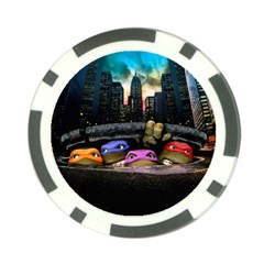 Teenage Mutant Ninja Turtles Leonardo Raphael Michelangelo Donatello Poker Chip Card Guard by Sarkoni