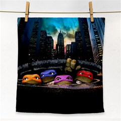 Teenage Mutant Ninja Turtles Leonardo Raphael Michelangelo Donatello Face Towel by Sarkoni