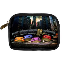 Teenage Mutant Ninja Turtles Leonardo Raphael Michelangelo Donatello Digital Camera Leather Case by Sarkoni