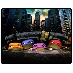 Teenage Mutant Ninja Turtles Leonardo Raphael Michelangelo Donatello Fleece Blanket (medium) by Sarkoni