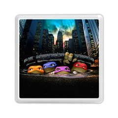 Teenage Mutant Ninja Turtles Leonardo Raphael Michelangelo Donatello Memory Card Reader (square) by Sarkoni