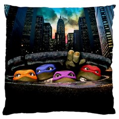 Teenage Mutant Ninja Turtles Leonardo Raphael Michelangelo Donatello Large Cushion Case (two Sides) by Sarkoni