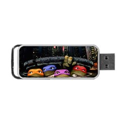 Teenage Mutant Ninja Turtles Leonardo Raphael Michelangelo Donatello Portable Usb Flash (one Side) by Sarkoni