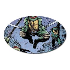 Teenage Mutant Ninja Turtles Comics Oval Magnet by Sarkoni