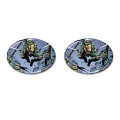 Teenage Mutant Ninja Turtles Comics Cufflinks (oval) by Sarkoni