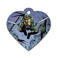 Teenage Mutant Ninja Turtles Comics Dog Tag Heart (one Side) by Sarkoni