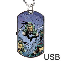 Teenage Mutant Ninja Turtles Comics Dog Tag Usb Flash (two Sides) by Sarkoni