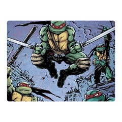 Teenage Mutant Ninja Turtles Comics Two Sides Premium Plush Fleece Blanket (mini) by Sarkoni