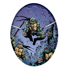 Teenage Mutant Ninja Turtles Comics Oval Glass Fridge Magnet (4 Pack) by Sarkoni