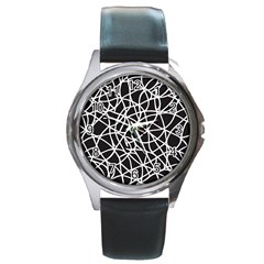 Interconnectedness Round Metal Watch by Sobalvarro