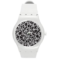 Interconnectedness Round Plastic Sport Watch (m) by Sobalvarro