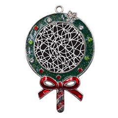 Interconnectedness Metal X mas Lollipop With Crystal Ornament by Sobalvarro