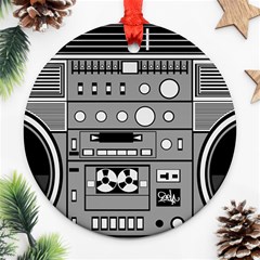 Boombox Ornament (round) by Sarkoni