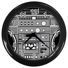 Boombox Wall Clock (black)