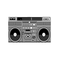 Boombox Sticker (rectangular)