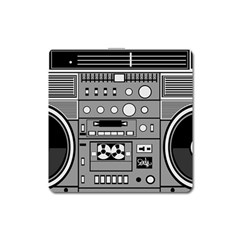 Boombox Square Magnet by Sarkoni