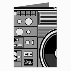 Boombox Greeting Cards (pkg Of 8) by Sarkoni