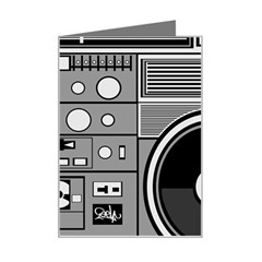 Boombox Mini Greeting Card by Sarkoni