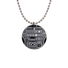 Boombox 1  Button Necklace by Sarkoni