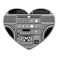 Boombox Heart Mousepad