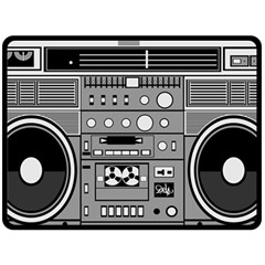 Boombox Fleece Blanket (large) by Sarkoni